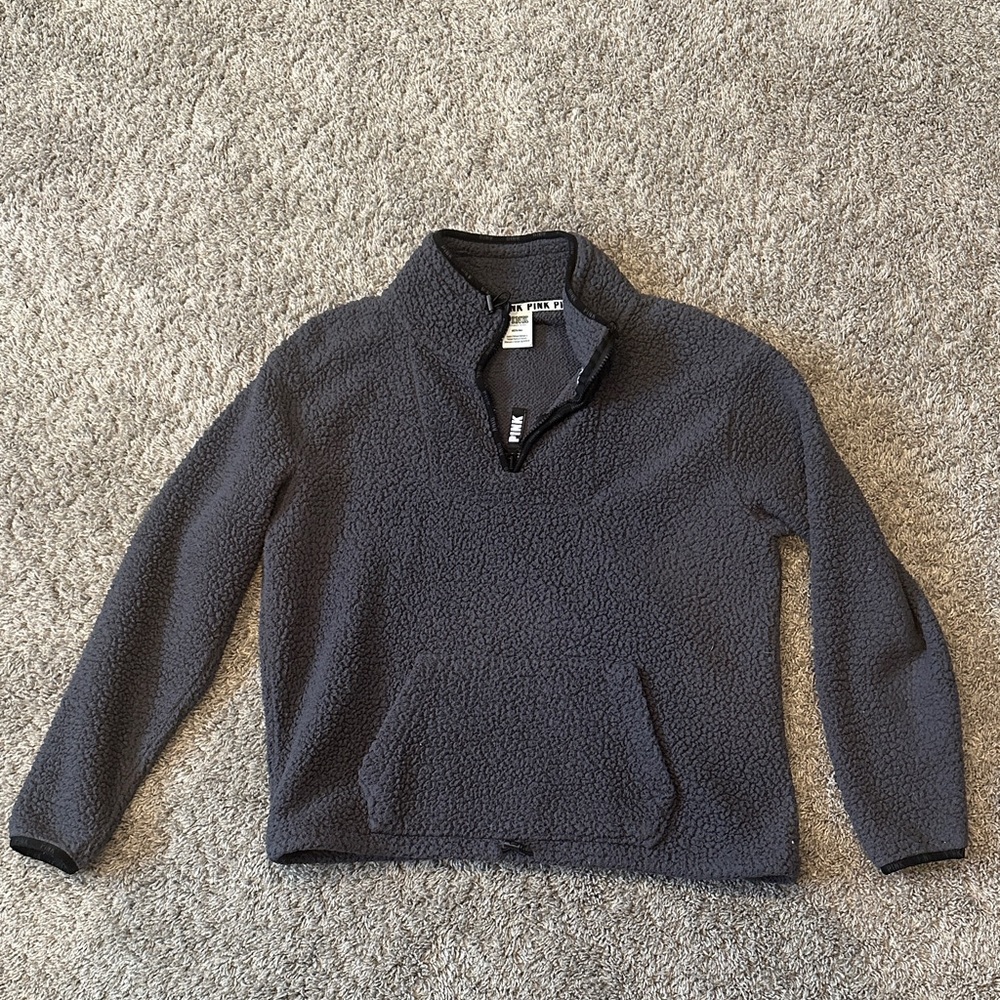 PINK Victoria's Secret Gray Fleece Sweatshirt